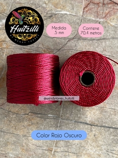 Cordon Nylon Rojo Oscuro