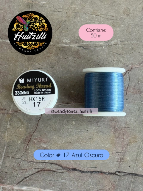 Hilo Miyuki Azul Oscuro