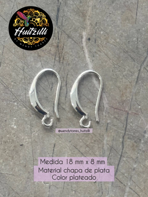 Gancho arete plateado - comprar en línea