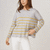 SWEATER CABLE KNIT CON RAYAS - comprar online