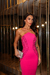 Vestido Midi de Crepe Pink Lunares