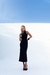 Vestido Midi de Malha Encorpada Minimalism Preto Preto - DEDANA BOUTIQUE 