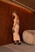 Vestido Midi de Crepe Twiggy Nude - comprar online