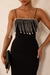 Vestido Midi de Crepe Preto Starlit Preto -Ref 2530 - loja online