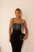 Vestido Midi de Crepe Preto Starlit Preto -Ref 2530 - DEDANA BOUTIQUE 