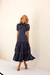 Vestido Midi Em Laise Azul Marinho Horizonte Azul Ref 2568 - comprar online