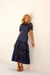 Vestido Midi Em Laise Azul Marinho Horizonte Azul Ref 2568 na internet