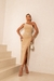 Vestido Midi de Crepe Nude Sublime Nude-Ref 2654 - DEDANA BOUTIQUE 