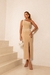 Vestido Midi de Crepe Nude Sublime Nude-Ref 2654 - loja online
