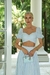 Conjunto de Saia e Cropped de Tricoline Listrado Azul Navy Azul na internet