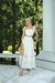 Conjunto de Duas Peças Em Viscolinho Golden Off-White