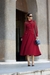 Vestido Crepe E Tule Com Bolsos