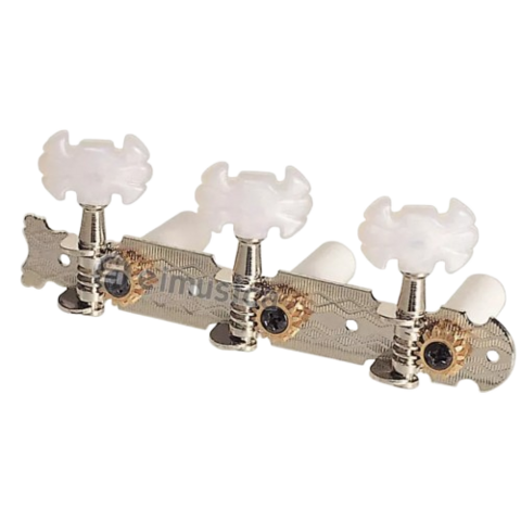 Tarraxa Dolphin Para Violão Nylon 3+3 Pino Grosso Luxo Cromada