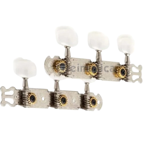 Tarraxa P/violao 3+3 Pino Grosso Tradicional Cromada Dolphin