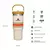 Botella Térmica Stanley Flip Straw Tumble 887 Ml - CREMA CON RAYAS en internet