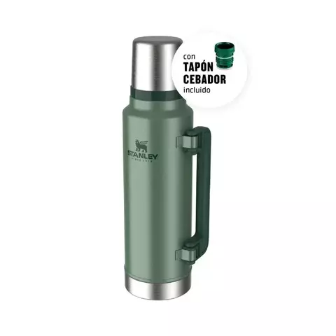 Termo Stanley VERDE Classic 1.4 Lts. Asa Plegable