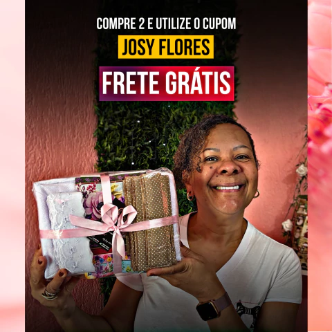 Kit Pano de Prato Completo Flores - comprar online