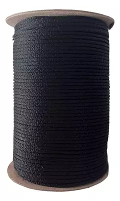 Cordón Polipropileno Negro 4 Mm Rollo 250 mts