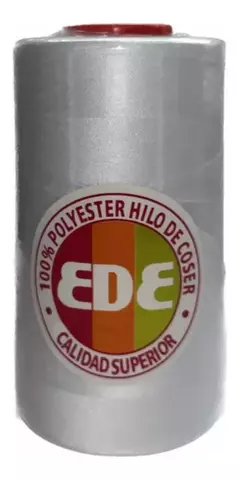 6 Conos De Hilo De Poliéster X 4000 mts c/u Blanco