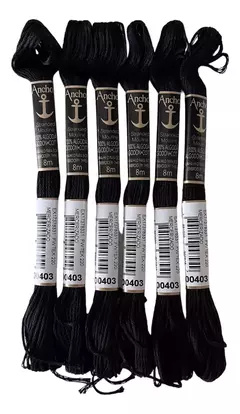 Hilo Para Bordar Mouline Anchor Negro - comprar online