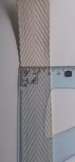 Cinta Mochilera De Algodón Crudo 3 Cm Ancho X 50 Mts Largo - comprar online
