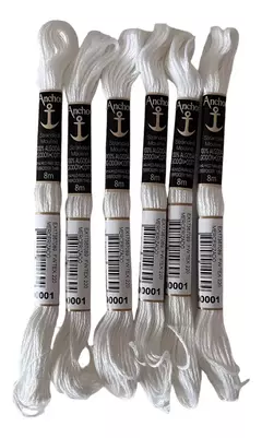 Hilo para Bordar Mouline Anchor Blanco - comprar online
