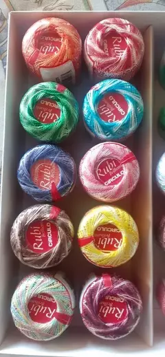Hilo Para Bordar Rubi Matizados X 10 Unid. Colores Surtidos