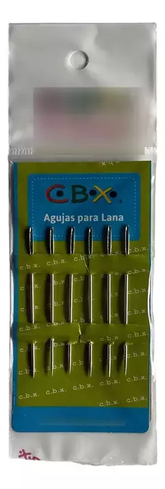 Aguja Para Bordar Con Lana Con Y Sin Punta A Elección