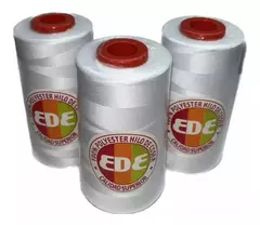 6 Conos De Hilo De Poliéster X 4000 mts c/u Blanco - comprar online