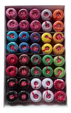 Hilos De Bordar Caja X 40 Unidades Colores Surtidos