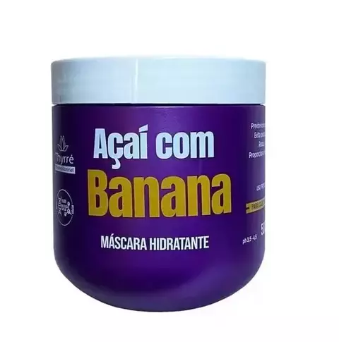 Mascara hidratação açaí com banana - 500grs