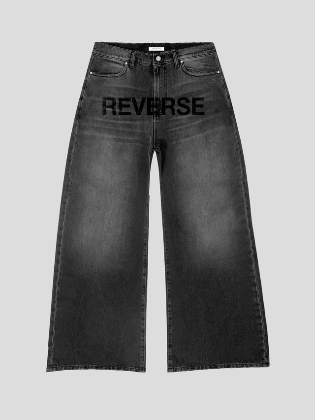 WASHED GREY  FAILED  BAGGY JEAN thumbnail 2