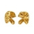 Brincos Folha de Ouro Banhado em Ouro 18k - comprar online