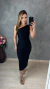 Vestido midi tecido prada - comprar online