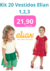 Kit Elian 20 Vestidos 1,2,3 - comprar online