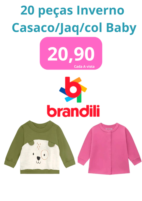 Kit 20 pcs Misto Baby Pmg Casaco/Jag/Col - comprar online