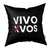 Almohadon 40x40 cm River Plate negro