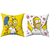 Combo x2 Almohadones 40x40 Los Simpsons