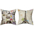 Combo x2 Almohadones 40x40 Viajes