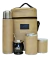 Equipo de mate Premium ecocuero Marron