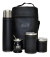 Equipo de mate Premium ecocuero Negro