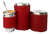 Equipo de mate liso Rojo con mate tradicional - Oki Regalos