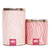 Yerbera y azucarera Cebra rosa