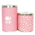Yerbera y azucarera Pink Floral