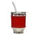 Equipo de mate ecocuero Bordo rojo - Oki Regalos