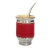 Equipo de mate sin termo ecocuero Bordo rojo - Oki Regalos
