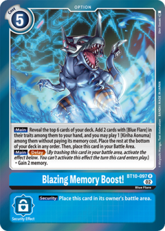 Blazing Memory Boost! (BT10-097)