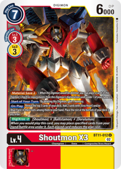 Shoutmon X3 (BT11-012) - Foil