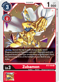 Zubamon (BT3-008)