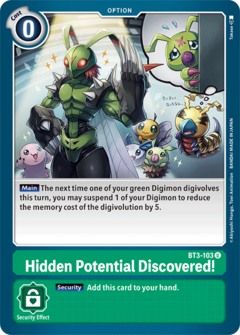 Hidden Potential Discovered! (BT3-103)